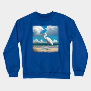 Indian Shores Egret Crewneck Sweatshirt